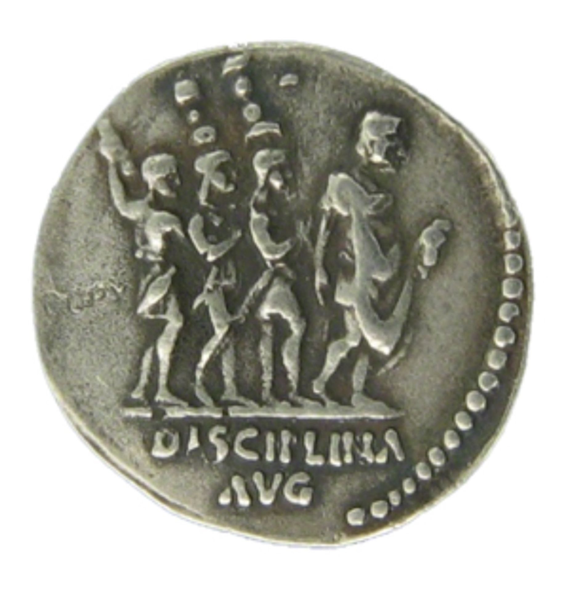 Hadrian and Disciplina Roman Denarius Coin - Image 2 of 2