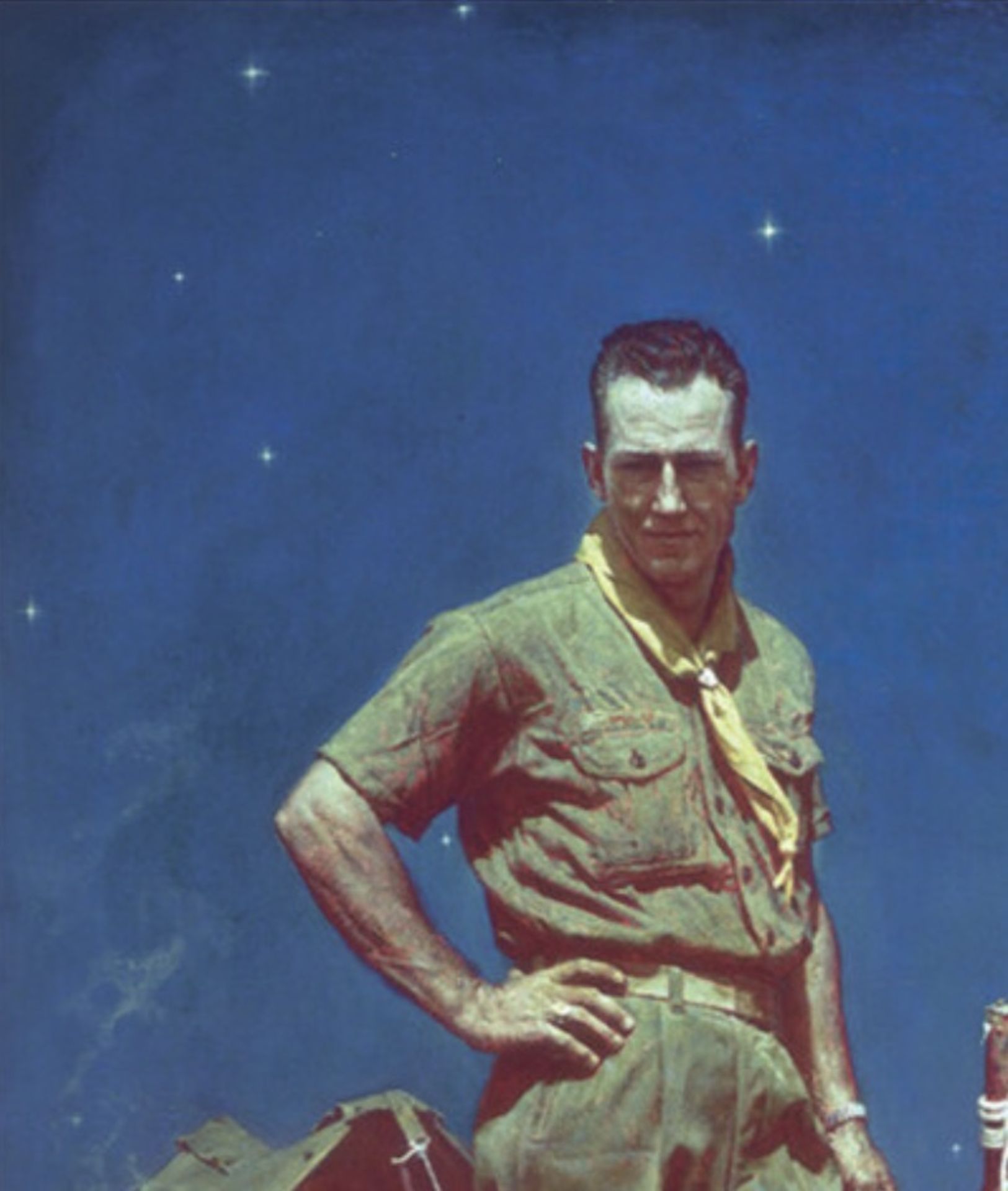 Norman Rockwell "The Scoutmaster, 1956" Offset Lithograph - Image 2 of 5