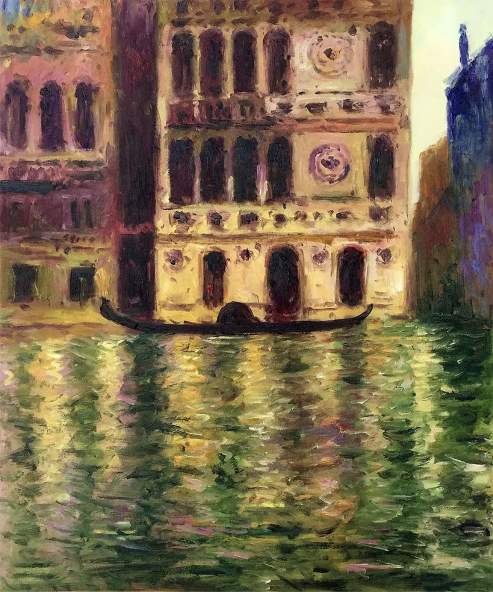 Claude Monet "Palazzo Dario, 1908" Oil Painting, After