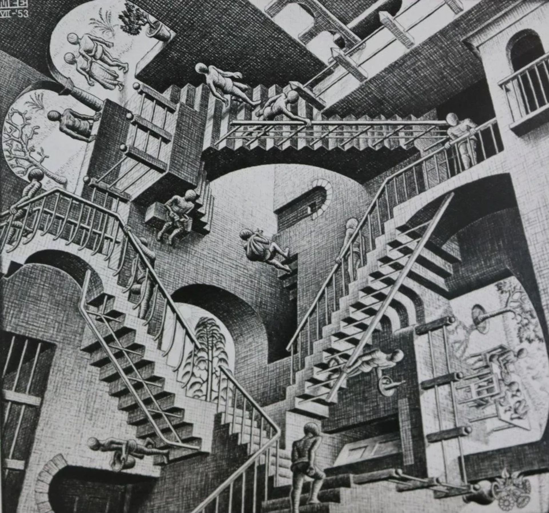 M.C. Escher - Relativity, Offset Lithograph