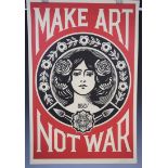 Shepard Fairey - Make Art Not War (Hand Signed)