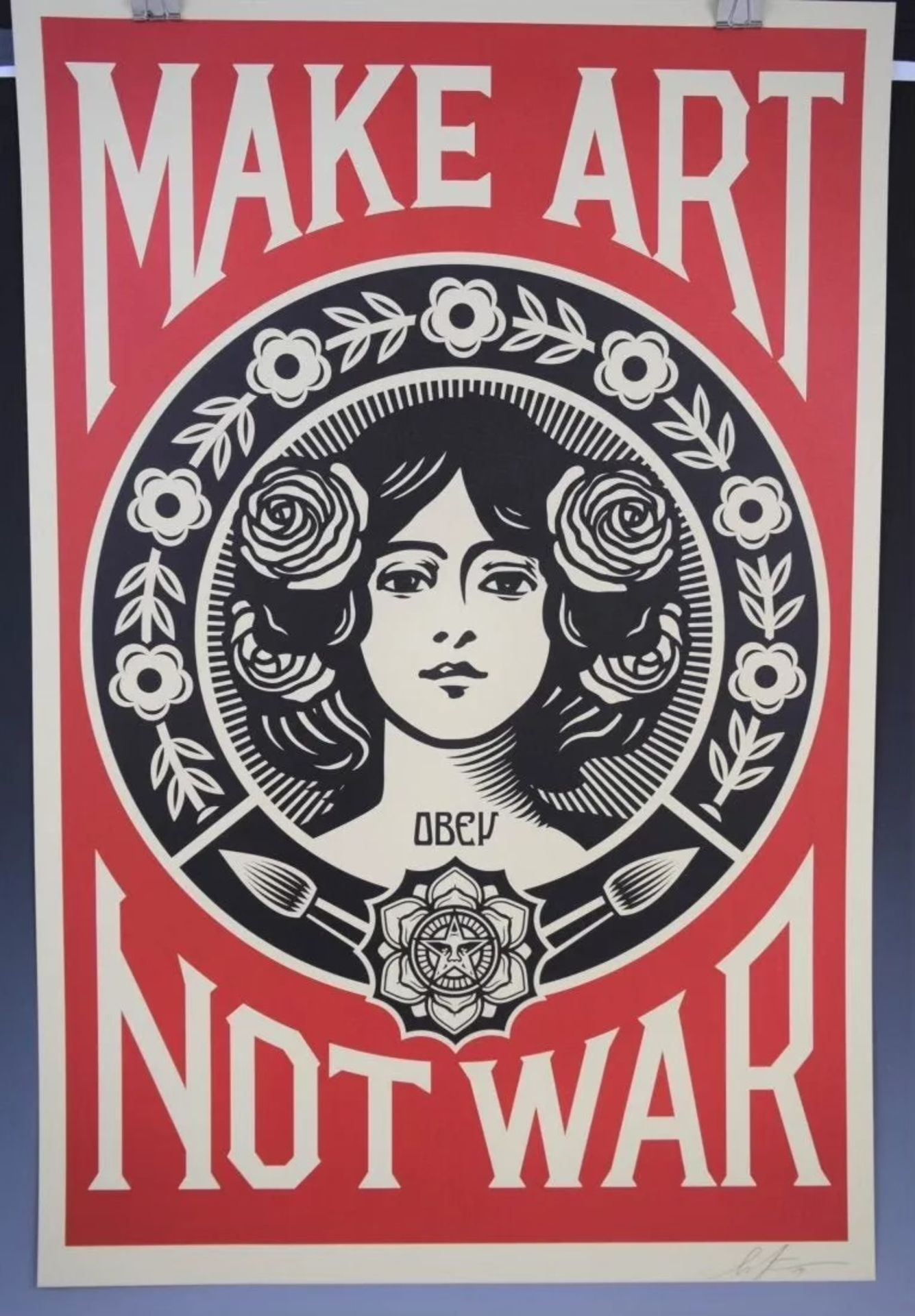 Shepard Fairey - Make Art Not War (Hand Signed)