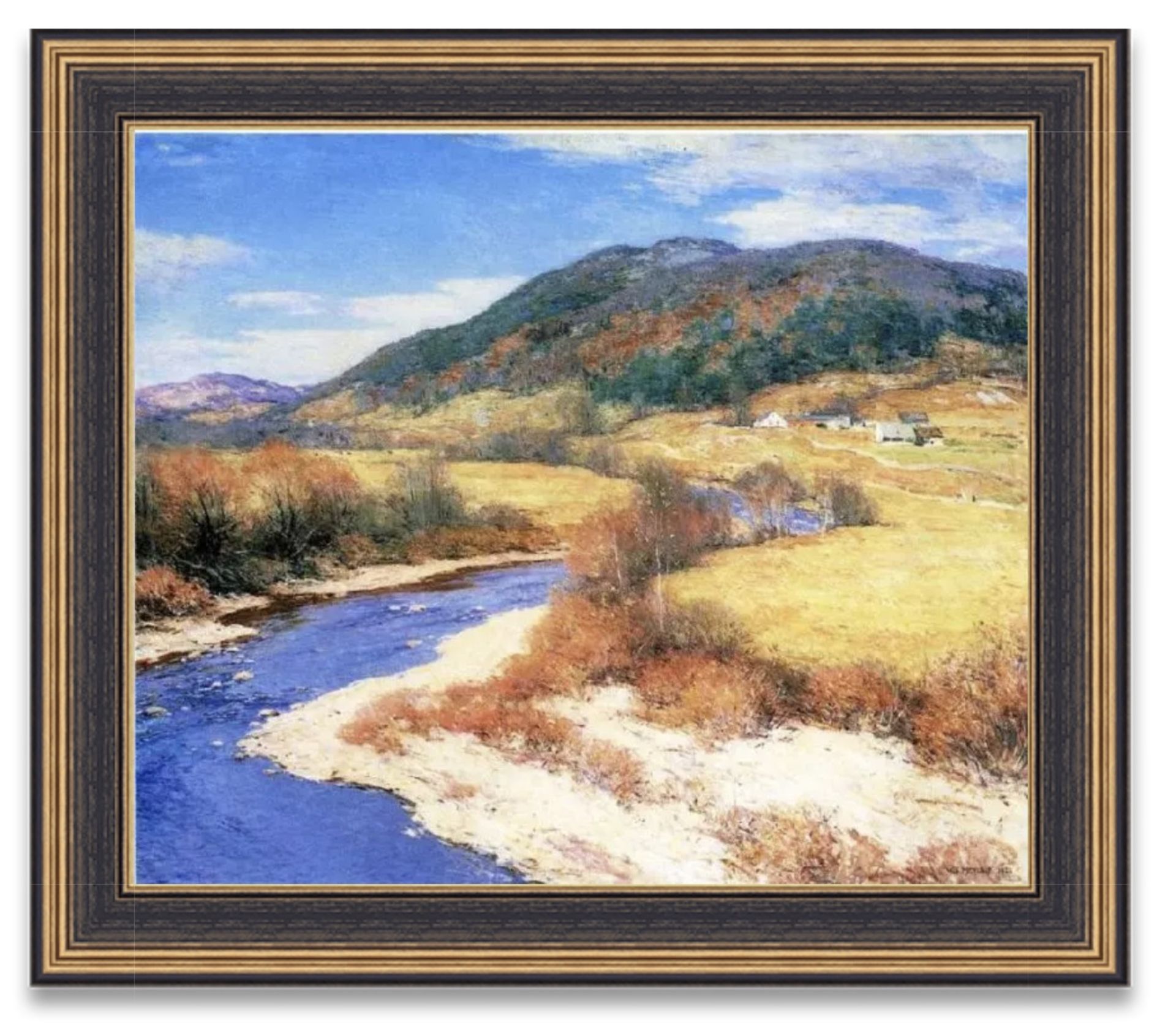 Willard Leroy Metcalf "Indian Summer, Vermont, 1922" Oil Painting, After