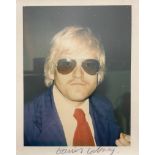 Andy Warhol " David Hockney, 1972" Polaroid Print
