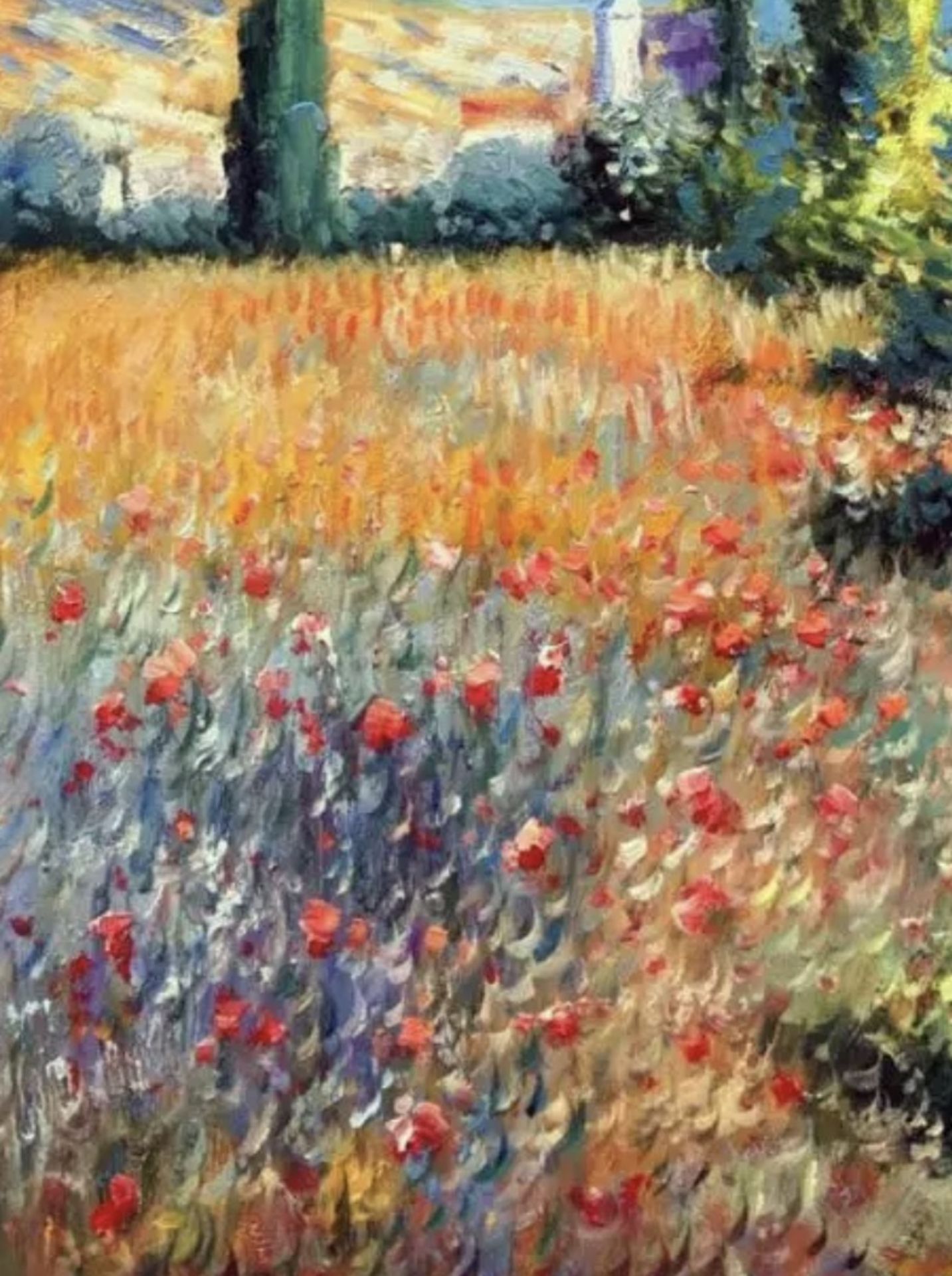 Claude Monet "Landscape on the Ile Saint Martin, 1881" Oil Painting, After - Bild 4 aus 5