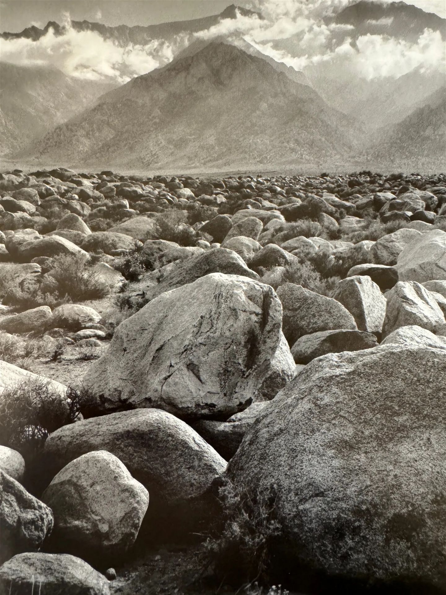 Ansel Adams "Mount Williamson, Sierra Nevada, from Manzanar, 1944" Print - Bild 5 aus 5