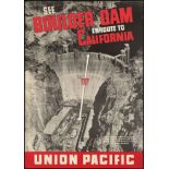 Boulder Dam, California Travel Poster