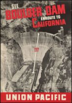 Boulder Dam, California Travel Poster