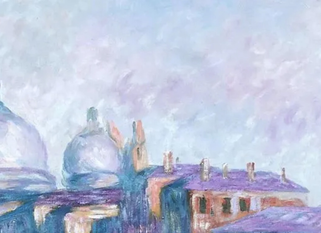 Claude Monet "The Grand Canal, Venice, 1908" Oil Painting, After - Image 2 of 5