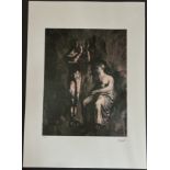 Pablo Picasso offset lithograph plate signed hand numbered