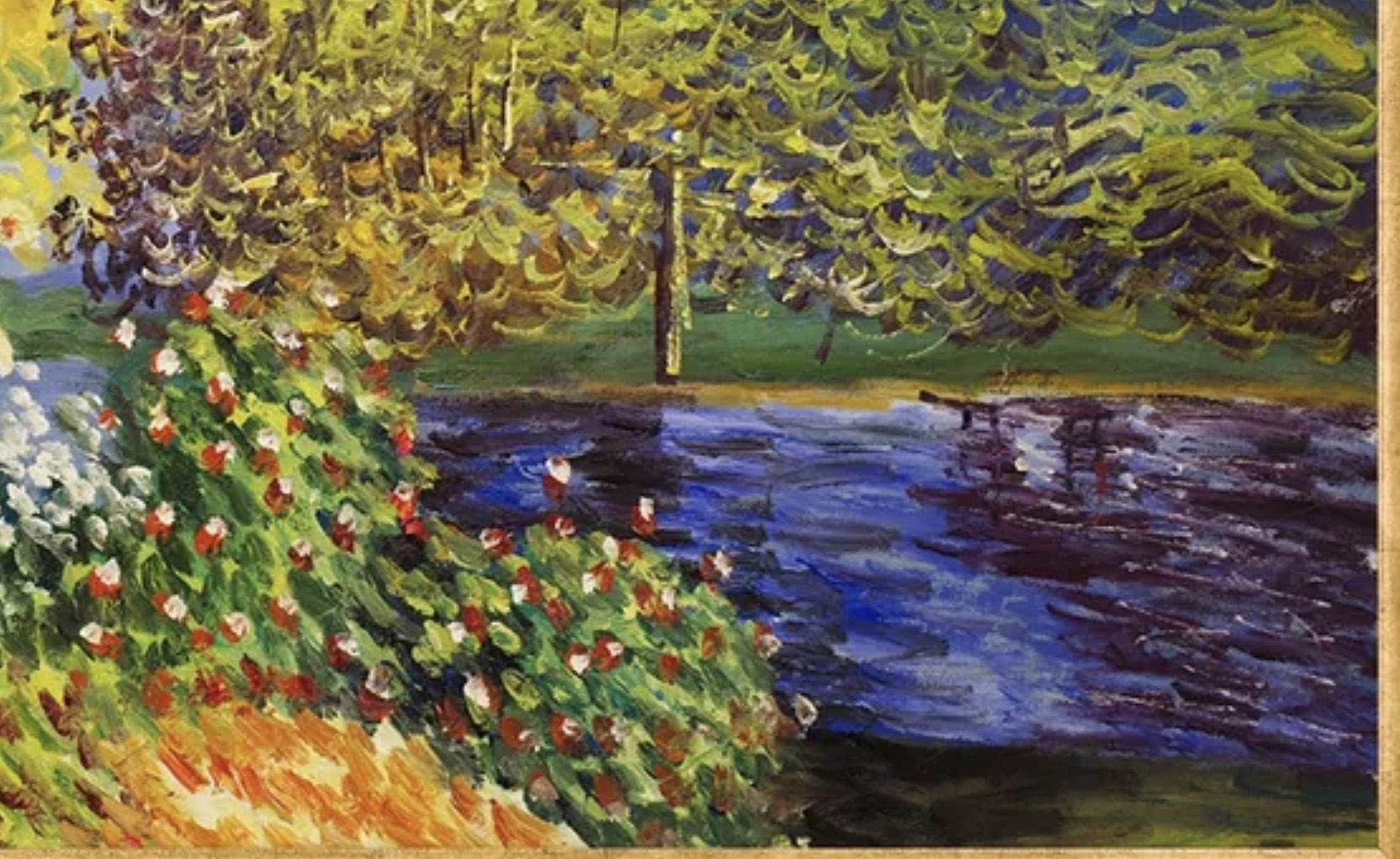 Claude Monet "Corner of the Garden at Montgeron" Oil Painting, After - Image 5 of 5
