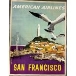 American Airlines San Francisco Poster