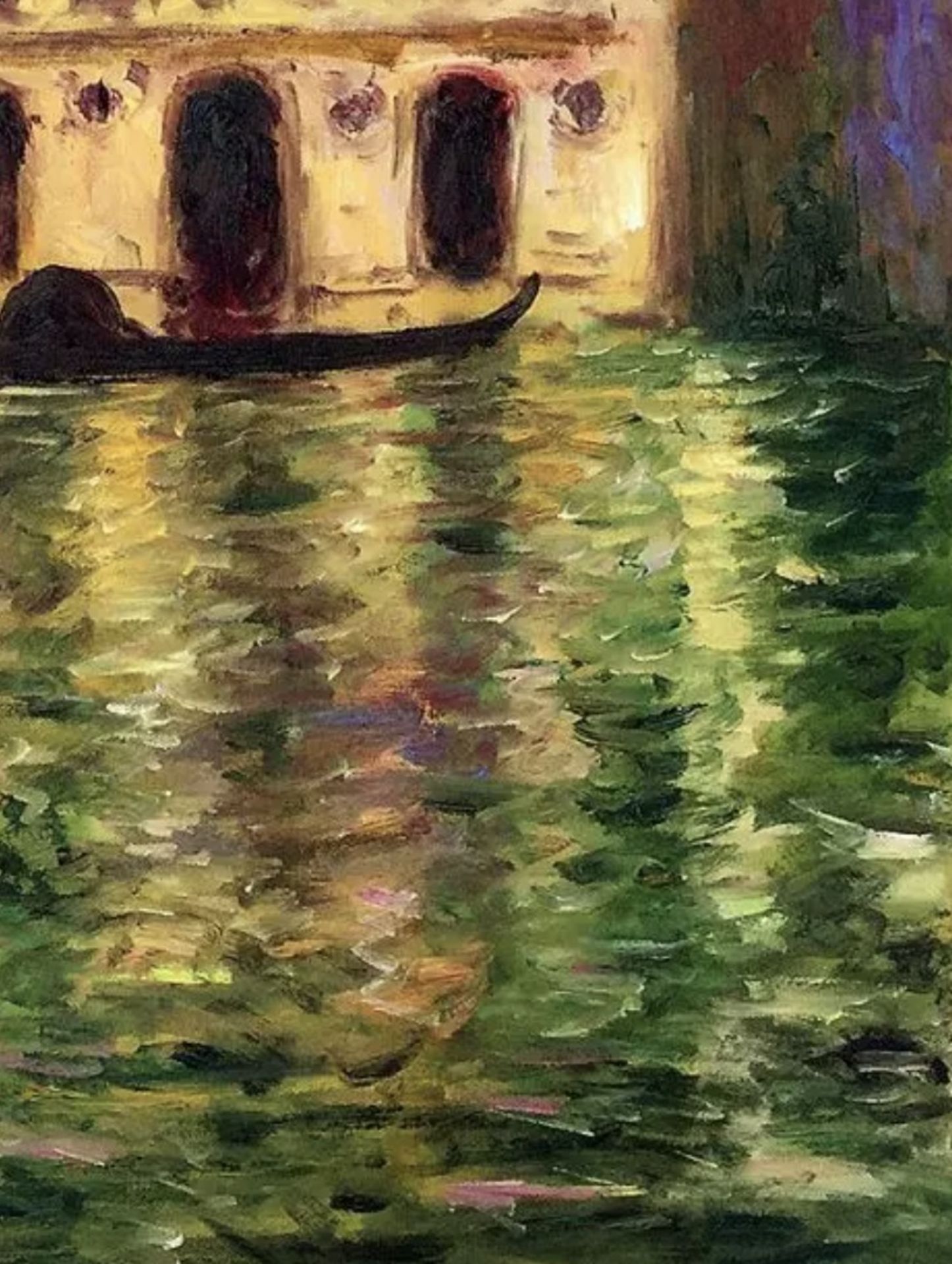 Claude Monet "Palazzo Dario, 1908" Oil Painting, After - Image 5 of 5