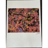 Jackson Pollock offset lithograph plate signed