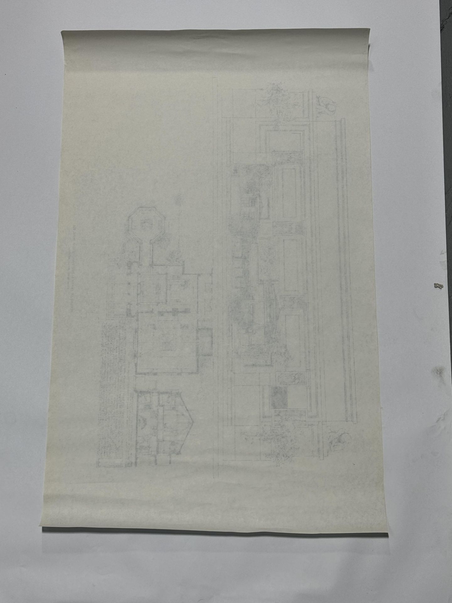 Frank Llyod Wright â€˜The Winslow Houseâ€™ blueprint - Bild 2 aus 2