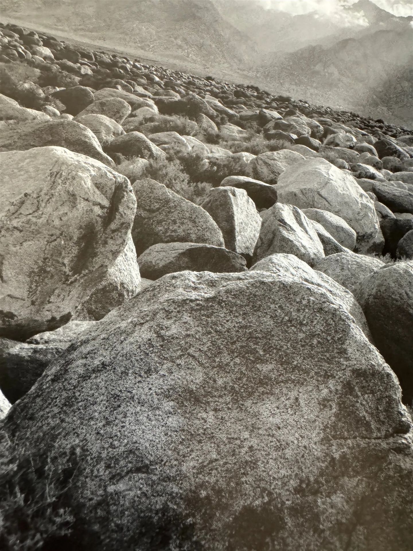 Ansel Adams "Mount Williamson, Sierra Nevada, from Manzanar, 1944" Print - Bild 4 aus 5