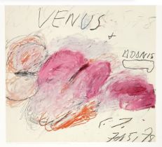 Cy Twombly On Paper Paris 2013 offset lithograph