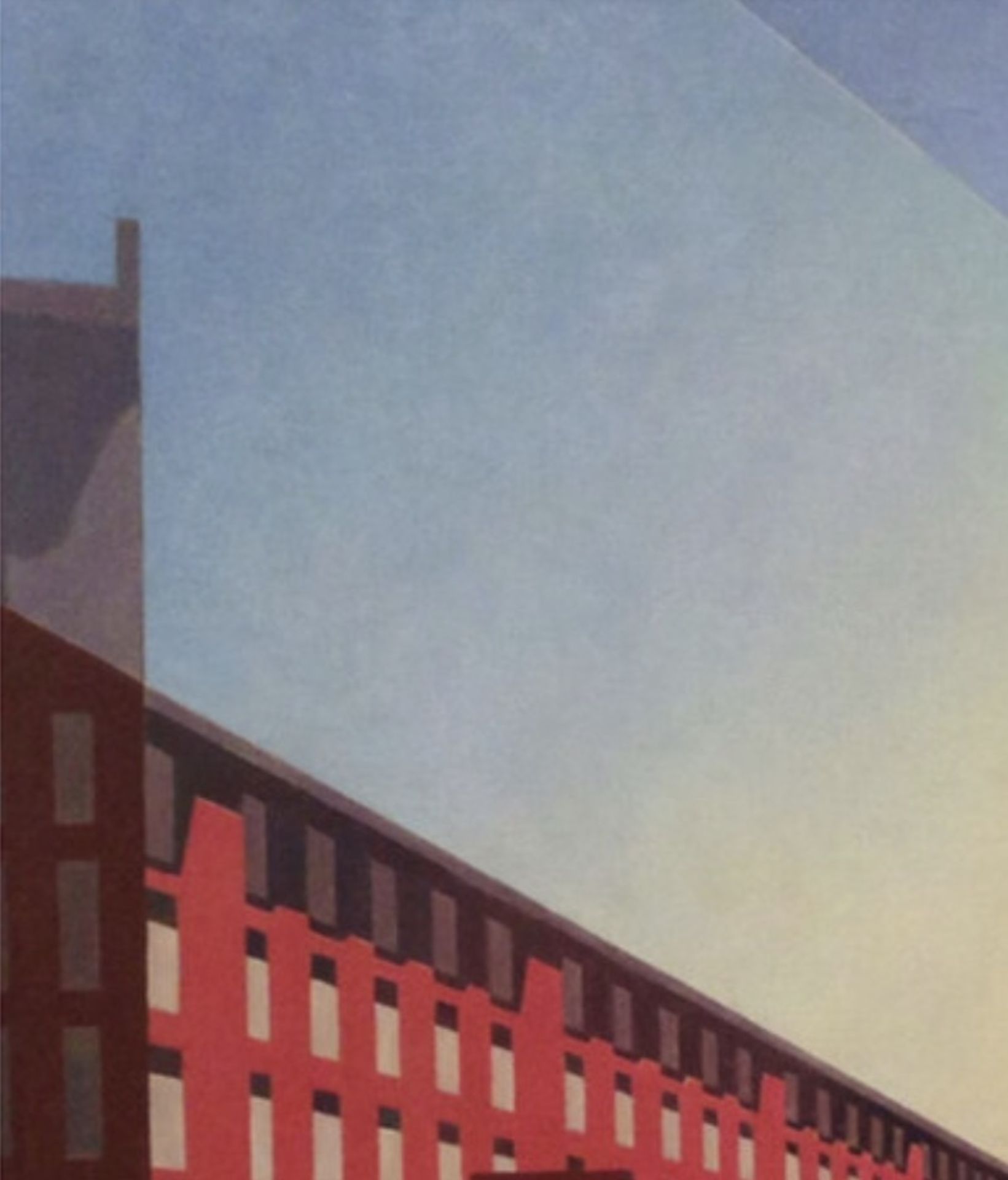 Charles Sheeler "Amoskeag Mills 2, 1948" Offset Lithograph - Bild 2 aus 3