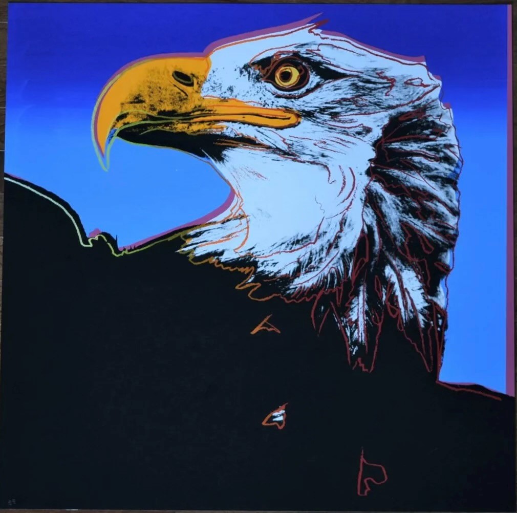 After Andy Warhol Bald Eagle 1983 Screenprint (w/stamp)