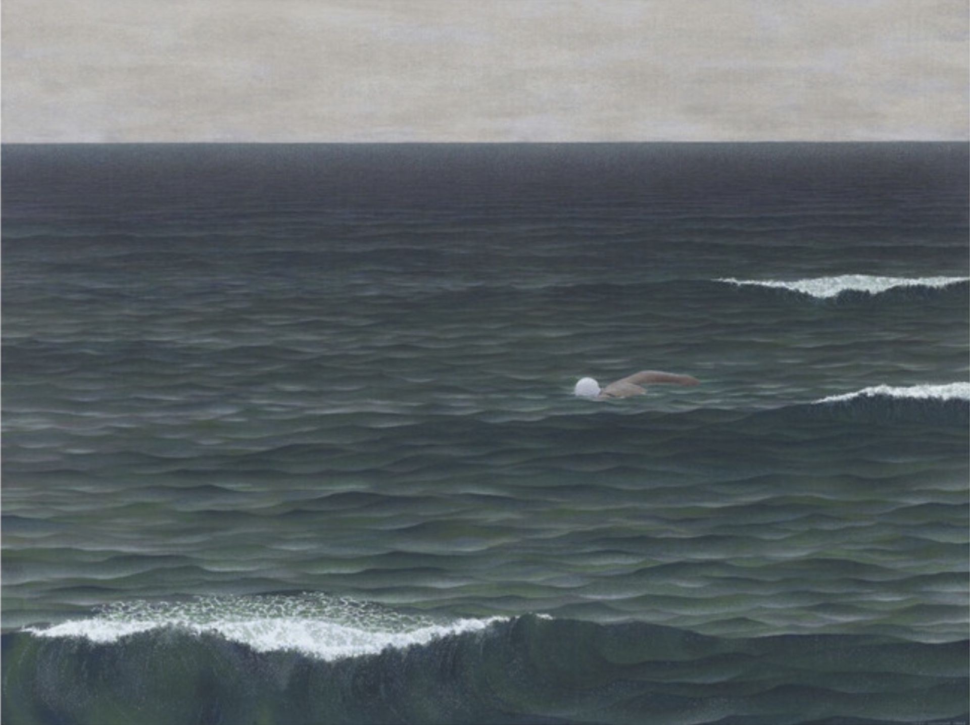 Alex Colville "Swimmer, 1962" Offset Lithograph