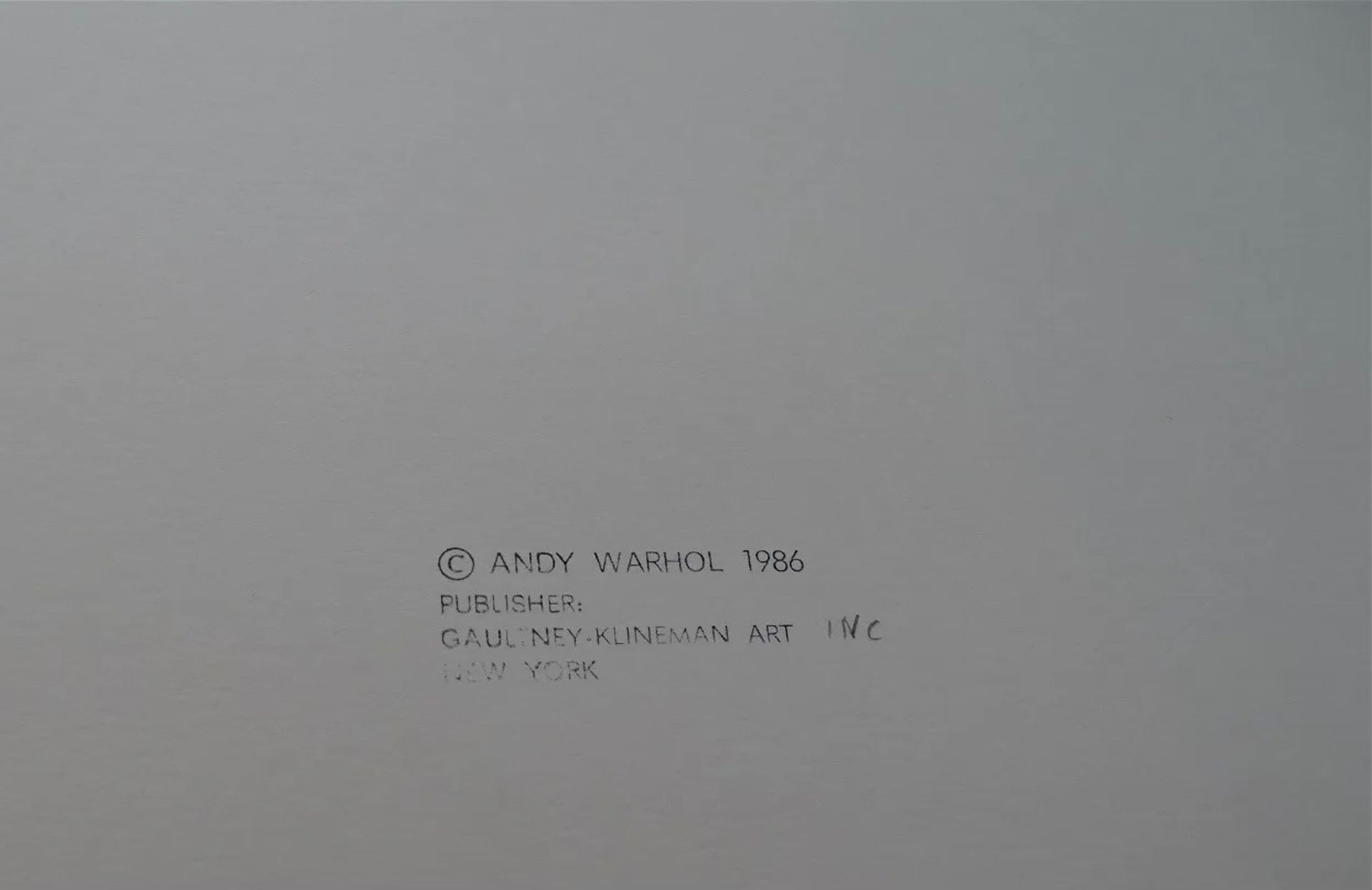 Andy Warhol Silkcreen Serigraph 1986 John Wayne Cowboys and Indians Suite - Bild 4 aus 5