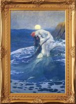 Howard Pyle "The Mermaid" Oil Painting, After