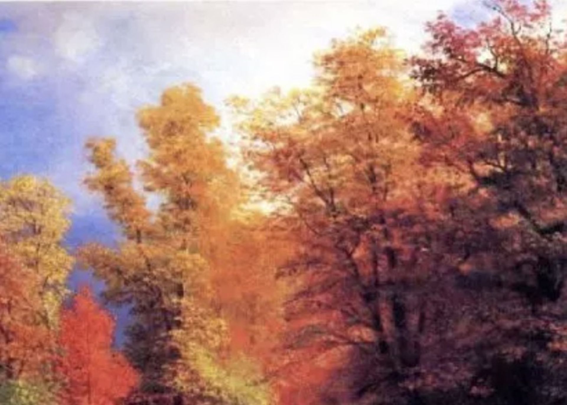 Albert Bierstadt "On the Saco" Oil Painting, After - Bild 3 aus 5