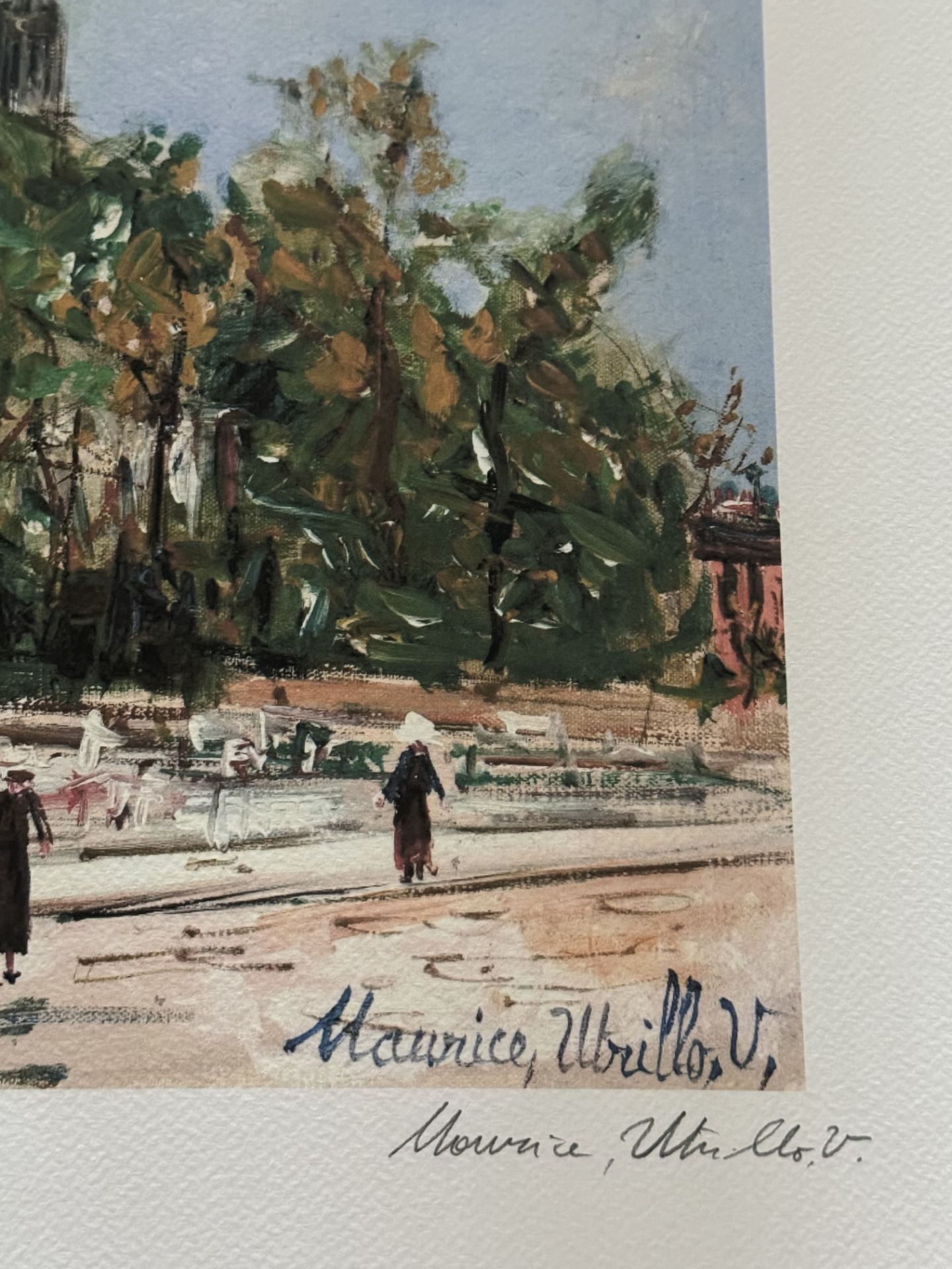 Maurice Utrillo offset lithograph pencil signed hand numbered - Bild 4 aus 5