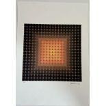 Victor Vasarely offset lithograph plate signed signed hand numbered
