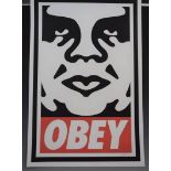 Shepard Fairey, Signed Offset Lithograph (Face)