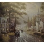 Thomas Kinkade "Untitled" Print.