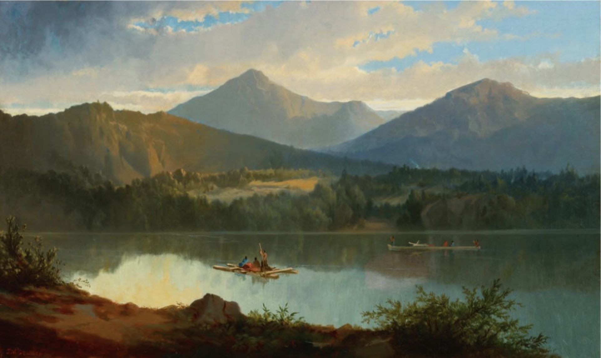 John Mix Stanley "Western Landscape" Print