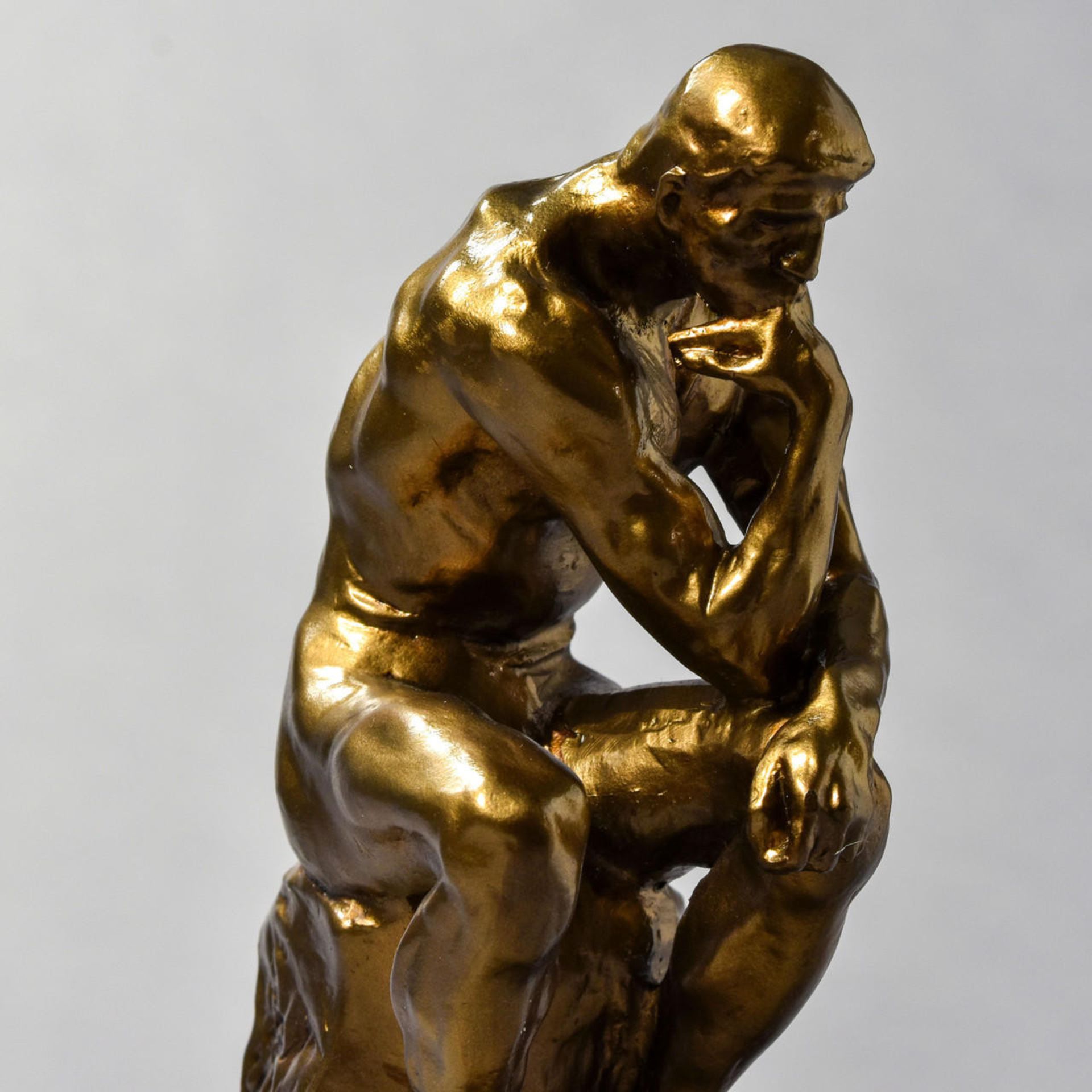 Auguste Rodin "The Thinker" Sculpture - Bild 2 aus 4