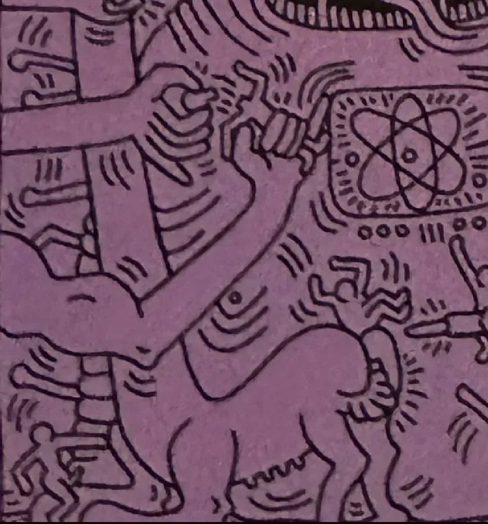 Keith Haring "Untitled" Print. - Image 4 of 6