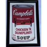 Warhol Campbell Soup Lithograph Signed & Numbered