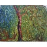 Claude Monet "Weeping Willow, 1918" Oil Painting
