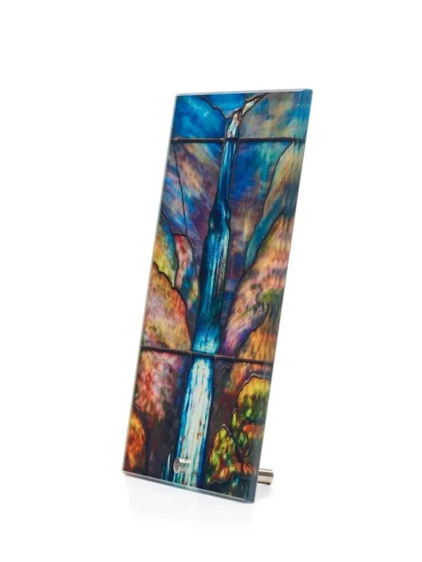 Tiffany Memorial Glass Panel - Bild 2 aus 2