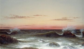 Martin Johnson Heade "Seascape, Sunset, 1861" Print