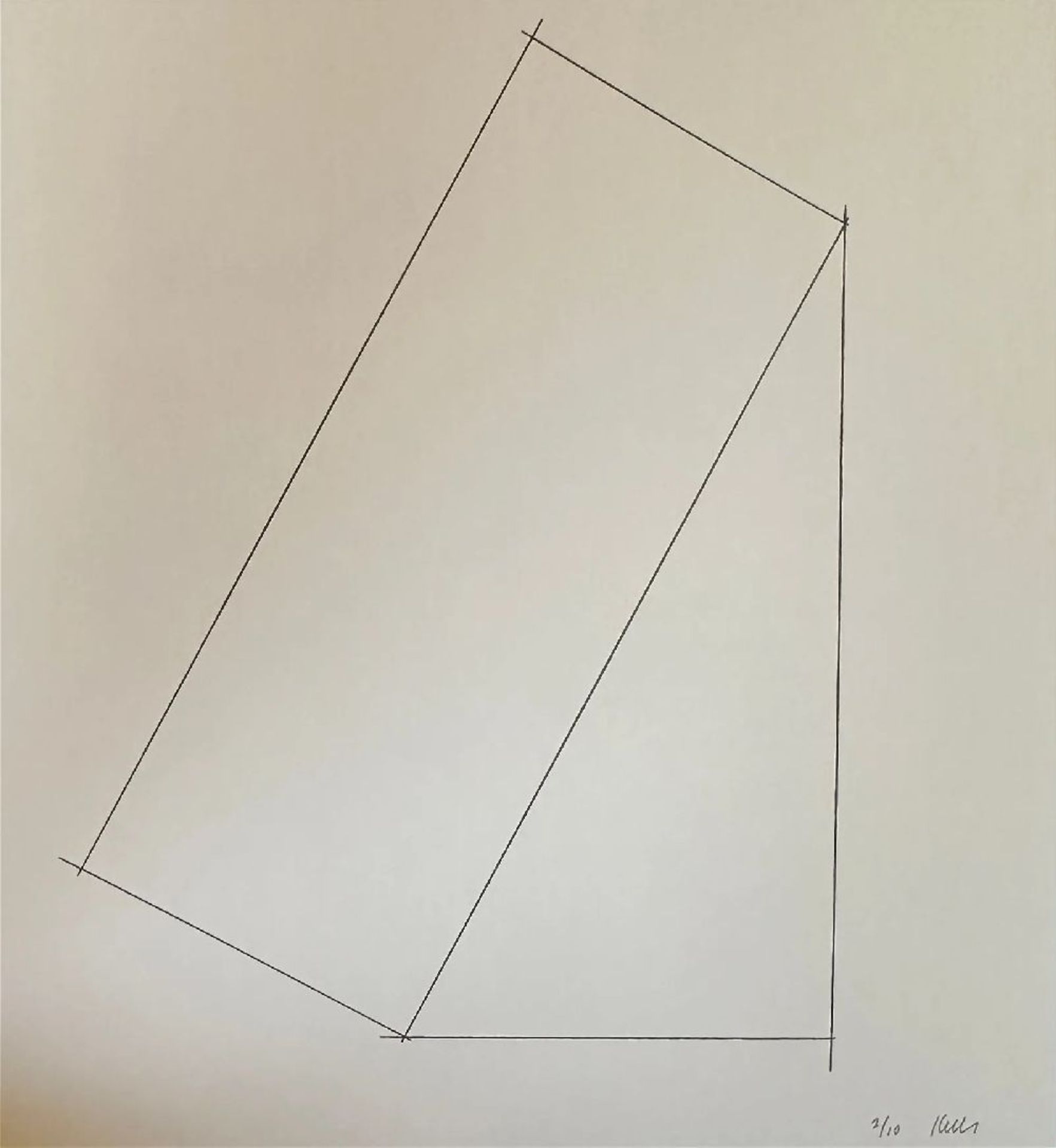 Ellsworth Kelly "Untitled" Print.