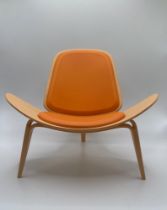 Three Hans Wegner Shell Chairs, Scale Model Desk Displays