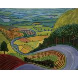 David Hockney "Garrowby Hill, 1998" Offset Lithograph