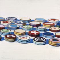 Wayne Thiebaud "Yo Yos, 1963" Offset Lithograph