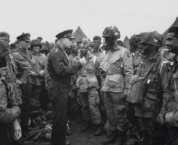 World War II "Dwight D. Eisenhower with Troops" Print