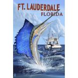 Fort Lauderdale, Flordia Travel Poster