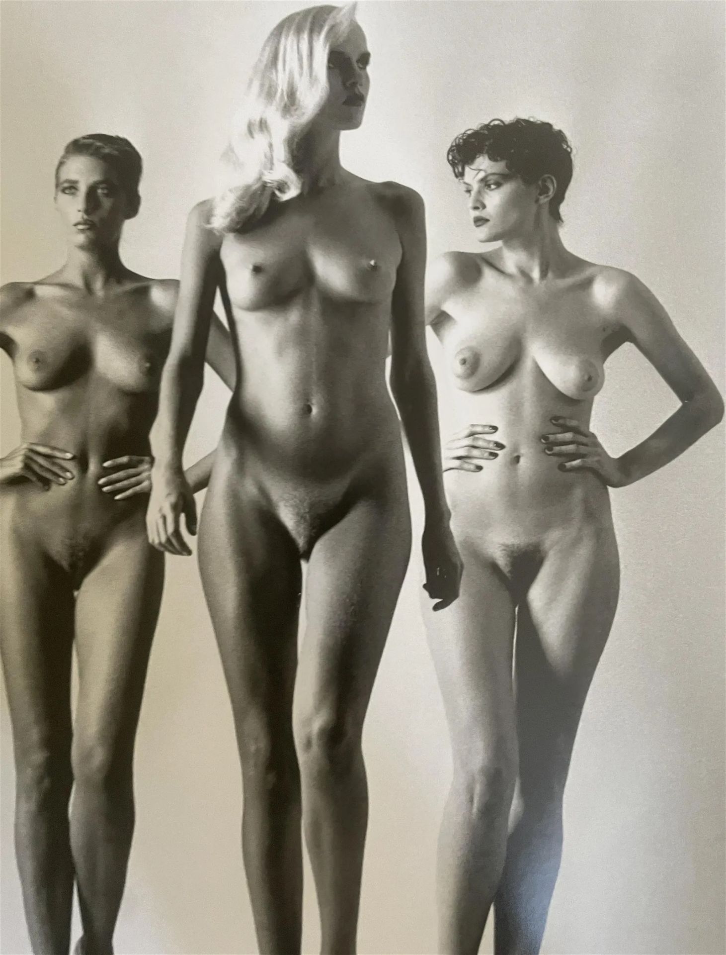 Helmut Newton "Sie Kommen, Naked, French Vogue, Paris, 1981" Print - Image 2 of 6