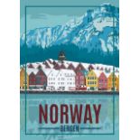 Bergen, Norway Travel Poster