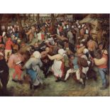 Pieter Bruegel the Elder "The Wedding Dance, 1566" Offset Lithograph