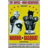 Andy Warhol Jean Michel Basquiat Boxing Exhibition Poster