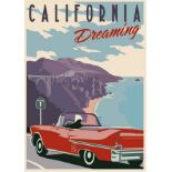 California Travel Poster