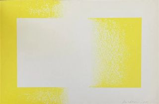 Richard Anuszkiewicz "Yellow Reversed, 1970" Offset Lithograph, Plate Signed, Dated